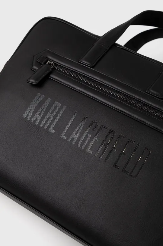 czarny Karl Lagerfeld torba skórzana