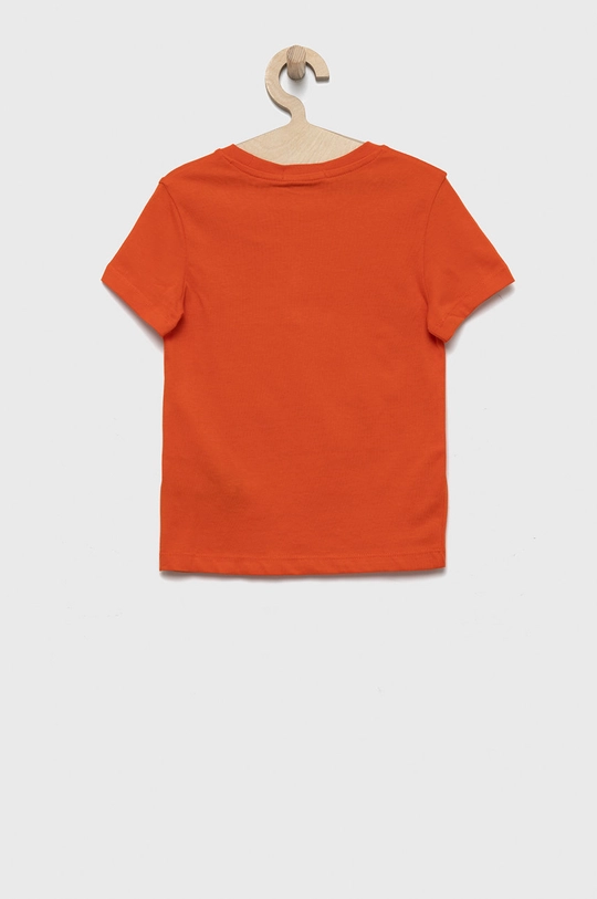 Otroški bombažen t-shirt Calvin Klein Jeans oranžna