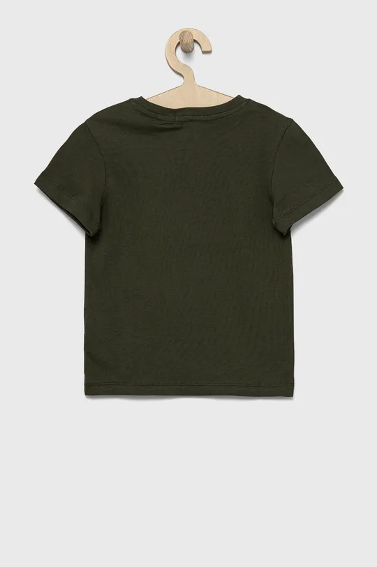 Otroški bombažen t-shirt Calvin Klein Jeans zelena