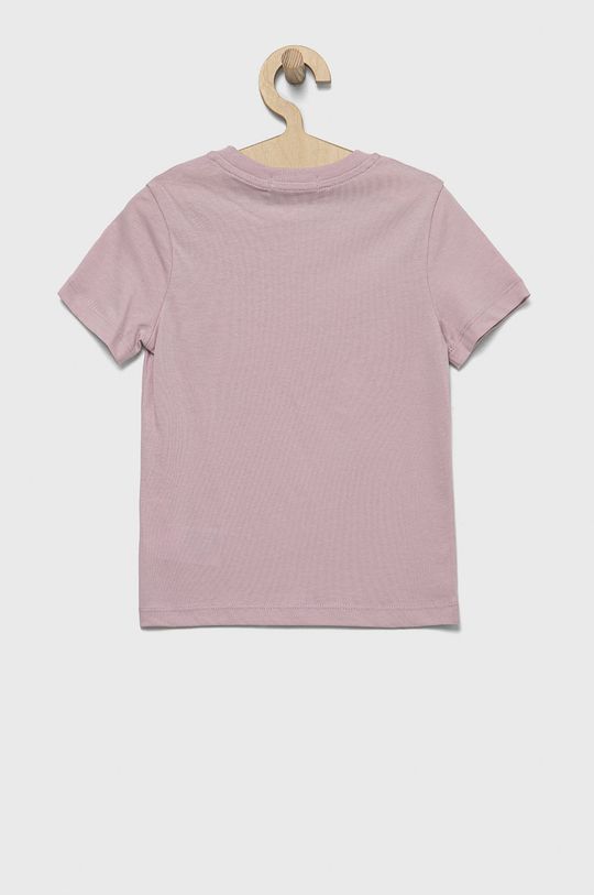 Dětské bavlněné tričko Calvin Klein Jeans pastelově růžová