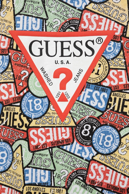 Guess t-shirt bawełniany dziecięcy 100 % Bawełna