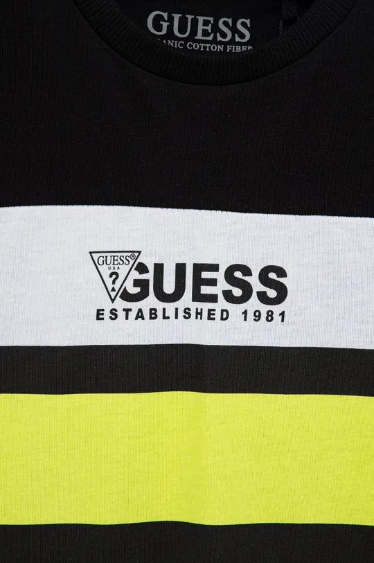 Guess t-shirt bawełniany dziecięcy 100 % Bawełna