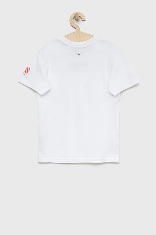 Παιδικό βαμβακερό μπλουζάκι Jack & Jones λευκό