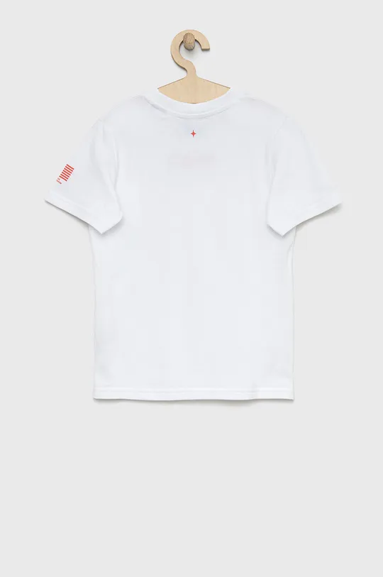 Jack & Jones t-shirt bawełniany dziecięcy biały