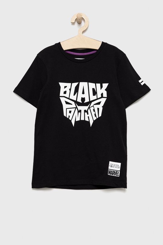 černá Dětské bavlněné tričko Jack & Jones Chlapecký