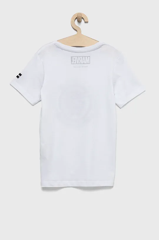 Βαμβακερό μπλουζάκι διπλής όψης Jack & Jones λευκό
