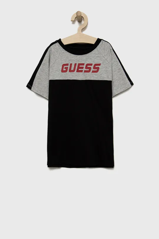μαύρο Παιδικό μπλουζάκι Guess Για αγόρια