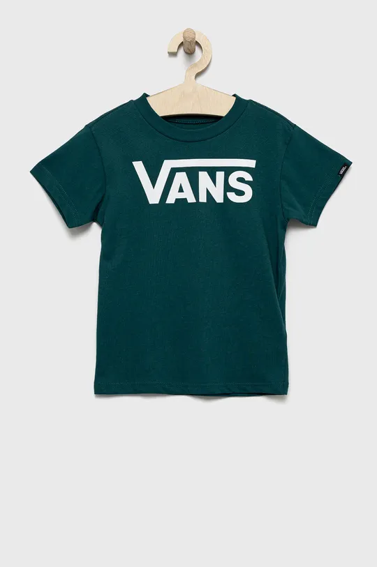 zelená Detské bavlnené tričko Vans Chlapčenský