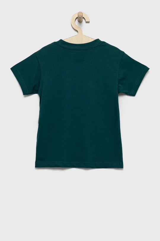 Παιδικό βαμβακερό μπλουζάκι Vans πράσινο