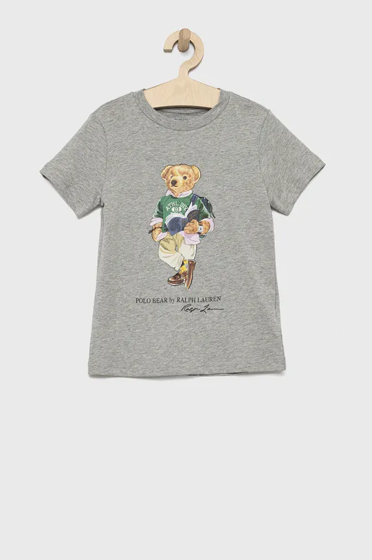 Polo Ralph Lauren t-shirt bawełniany dziecięcy szary