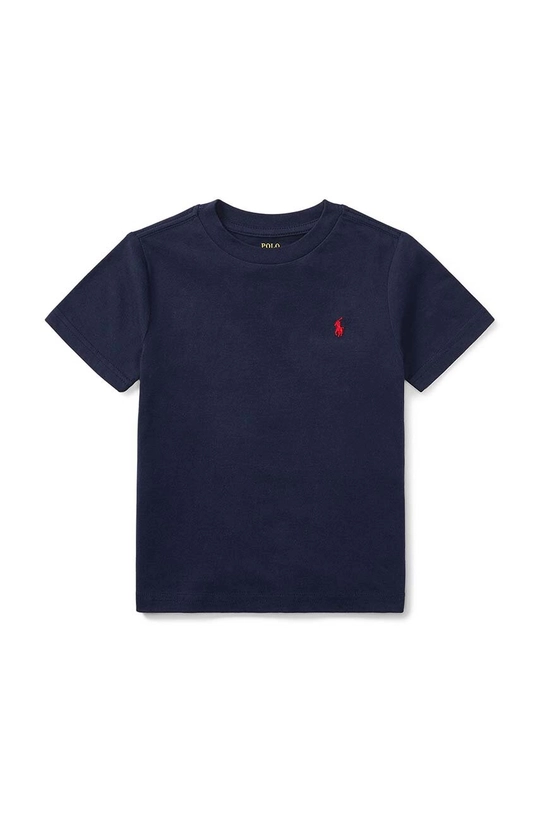 granatowy Polo Ralph Lauren t-shirt bawełniany dziecięcy Chłopięcy