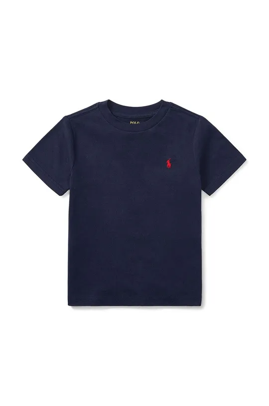 tmavomodrá Detské bavlnené tričko Polo Ralph Lauren Chlapčenský