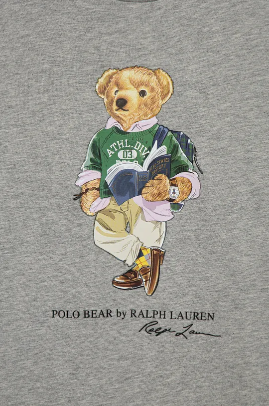 szary Polo Ralph Lauren t-shirt bawełniany dziecięcy