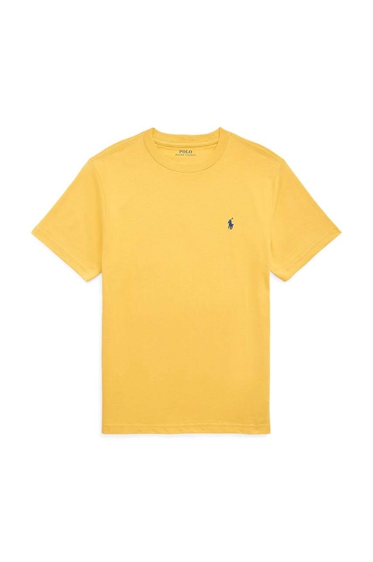 żółty Polo Ralph Lauren t-shirt bawełniany dziecięcy Chłopięcy