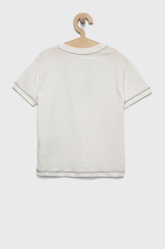 Dětské bavlněné tričko Sisley bílá
