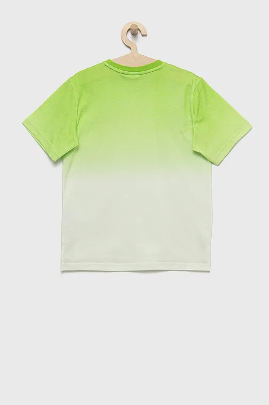 Detské bavlnené tričko Fila zelená