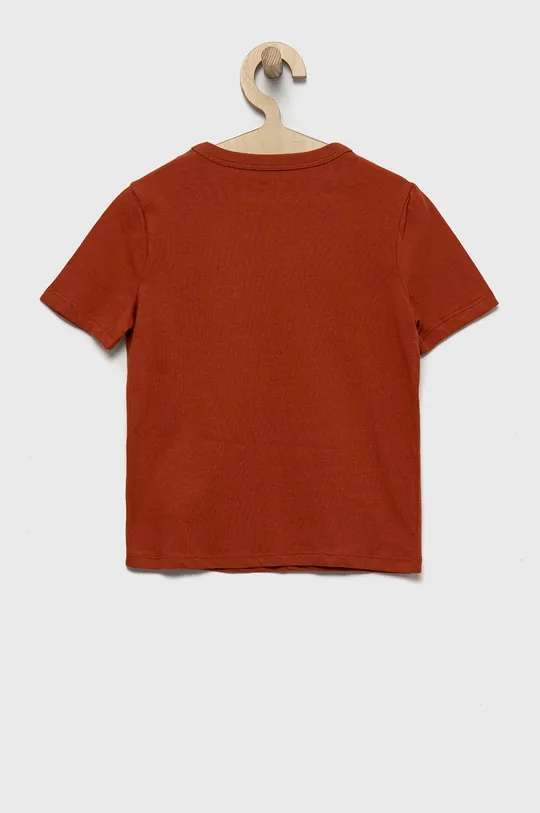 Detské bavlnené tričko GAP oranžová