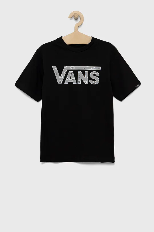 μαύρο Παιδικό βαμβακερό μπλουζάκι Vans Για αγόρια