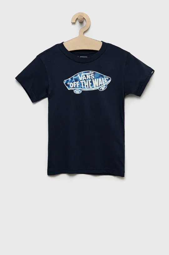 námořnická modř Dětské bavlněné tričko Vans Chlapecký