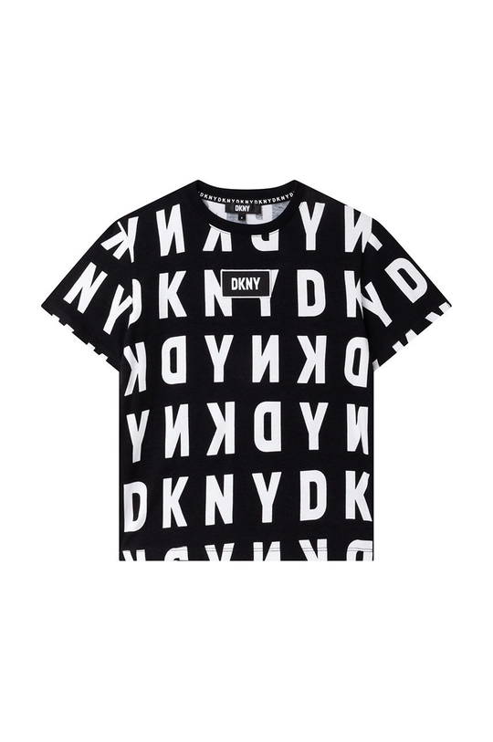 czarny Dkny t-shirt dziecięcy Chłopięcy