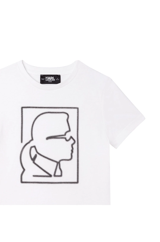 Karl Lagerfeld t-shirt bawełniany dziecięcy 100 % Bawełna