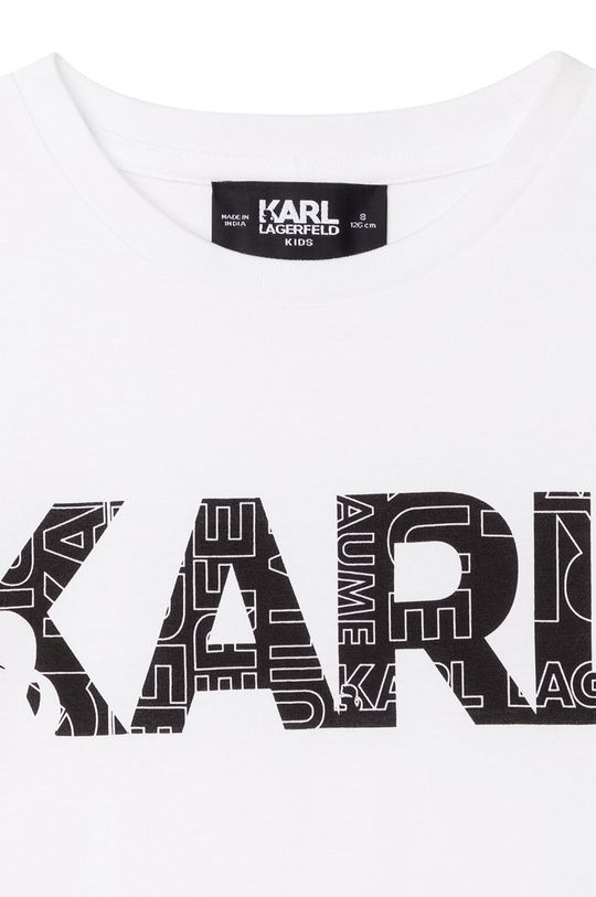 Dětské bavlněné tričko Karl Lagerfeld  100% Organická bavlna