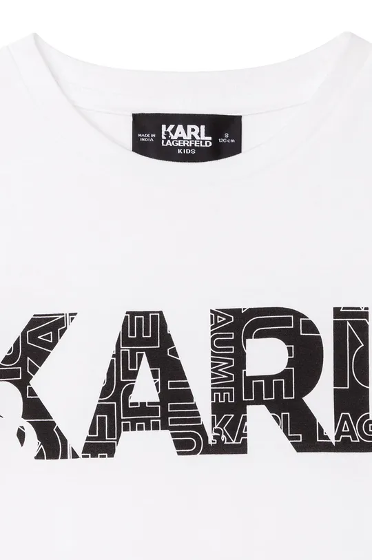 Karl Lagerfeld t-shirt bawełniany dziecięcy 100 % Bawełna organiczna