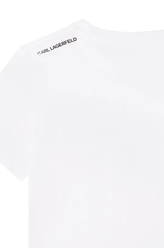 biały Karl Lagerfeld t-shirt bawełniany dziecięcy
