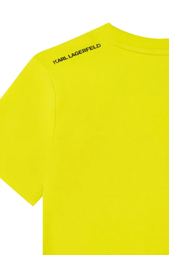 zelená Detské bavlnené tričko Karl Lagerfeld