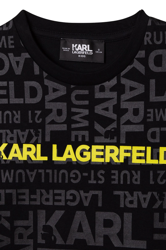 Detské bavlnené tričko Karl Lagerfeld  100% Bavlna