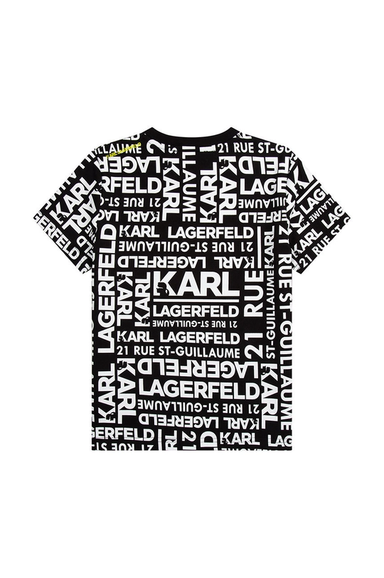 Karl Lagerfeld t-shirt bawełniany dziecięcy 100 % Bawełna