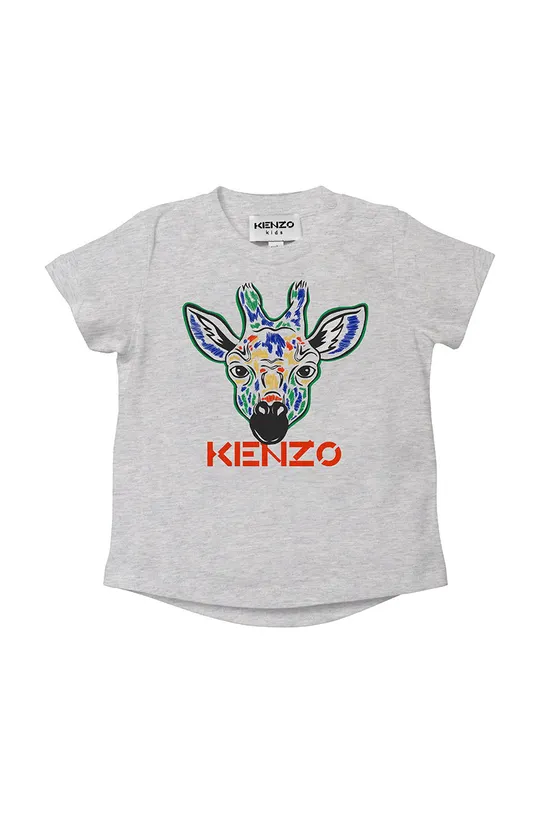 γκρί Παιδικό βαμβακερό μπλουζάκι Kenzo Kids Για αγόρια