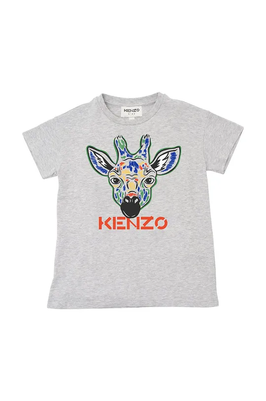 sivá Detské bavlnené tričko Kenzo Kids Chlapčenský