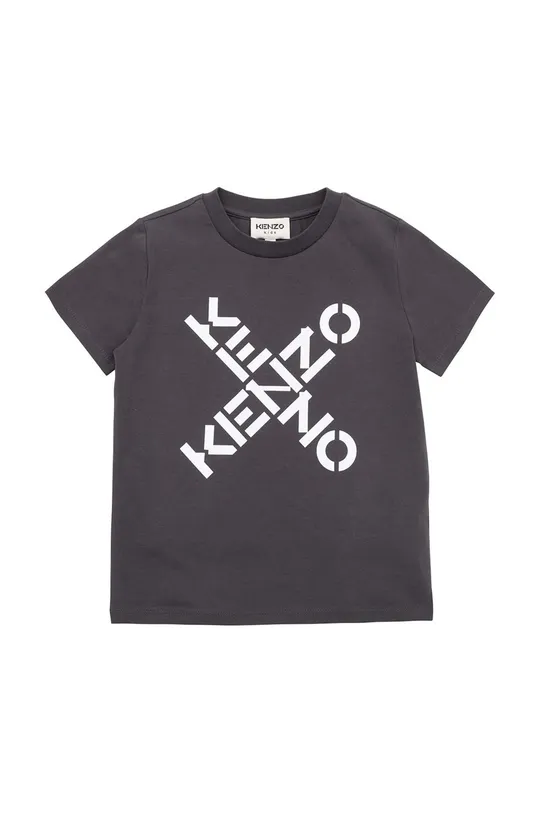 siva Dječja pamučna majica kratkih rukava Kenzo Kids Za dječake