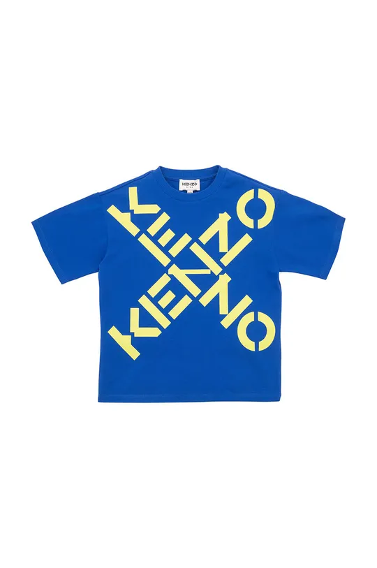 granatowy Kenzo Kids t-shirt bawełniany dziecięcy Chłopięcy