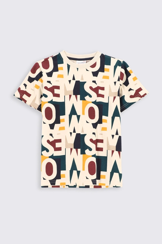 multicolor Coccodrillo t-shirt bawełniany dziecięcy Chłopięcy