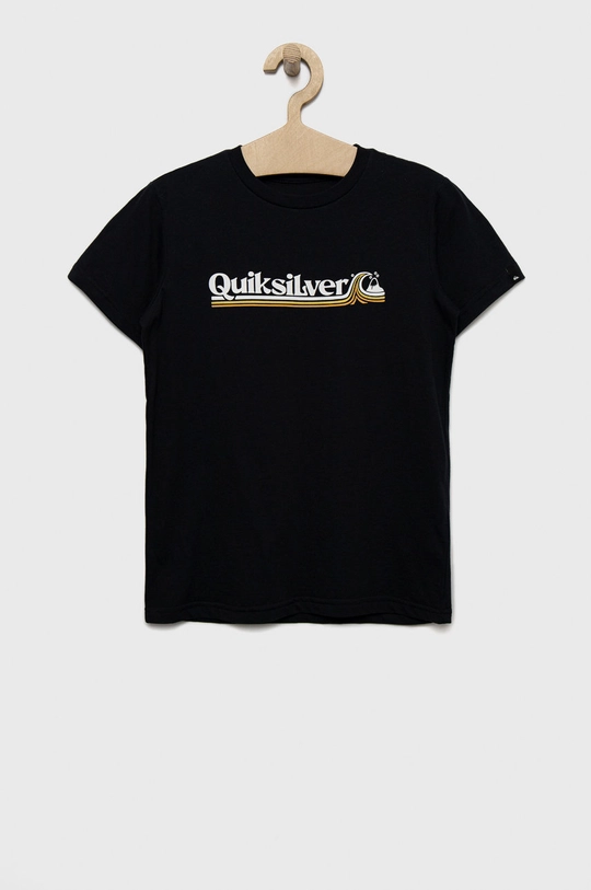 granatowy Quiksilver t-shirt bawełniany dziecięcy Chłopięcy