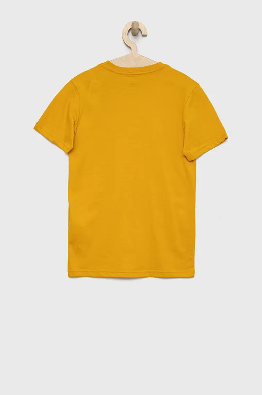 Дитяча бавовняна футболка Quiksilver жовтий