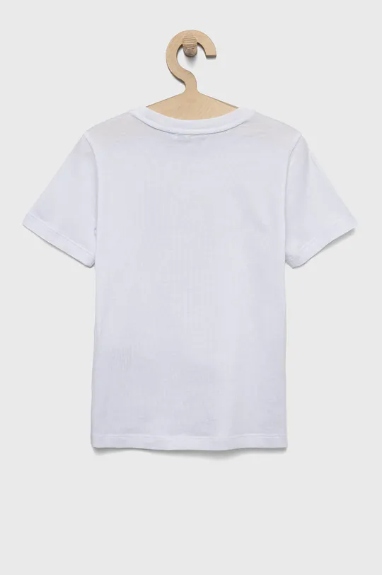 Βαμβακερό μπλουζάκι EA7 Emporio Armani λευκό