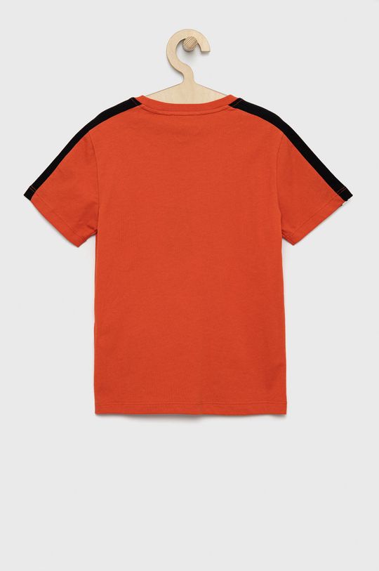 EA7 Emporio Armani t-shirt bawełniany dziecięcy mandarynkowy