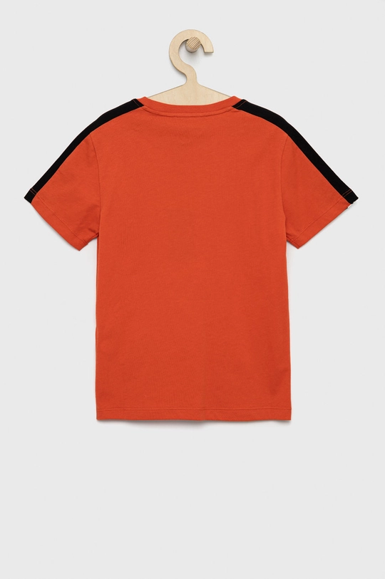 EA7 Emporio Armani t-shirt bawełniany dziecięcy pomarańczowy