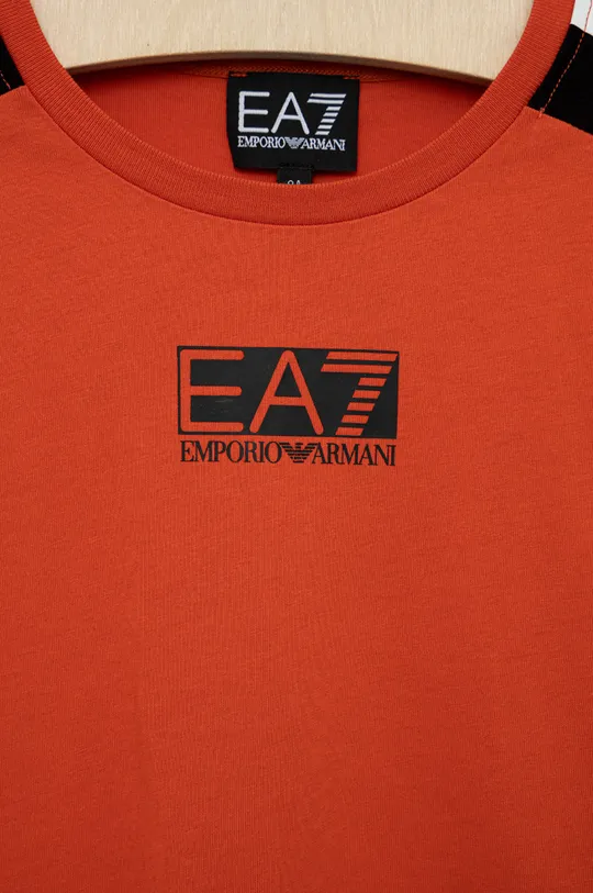 Otroška bombažna kratka majica EA7 Emporio Armani  100% Bombaž