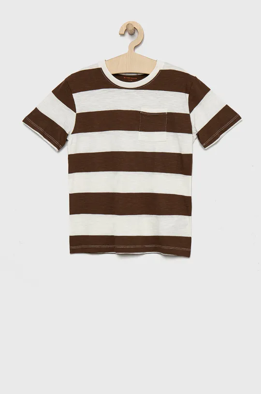 καφέ Παιδικό βαμβακερό μπλουζάκι Tom Tailor Για αγόρια