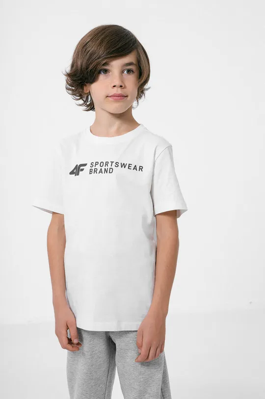 λευκό Παιδικό μπλουζάκι 4F Για αγόρια