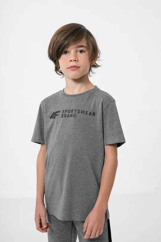 siva Otroška kratka majica 4F Fantovski