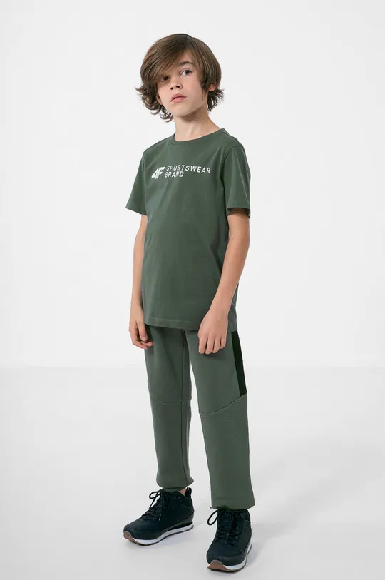 Παιδικό μπλουζάκι 4F πράσινο