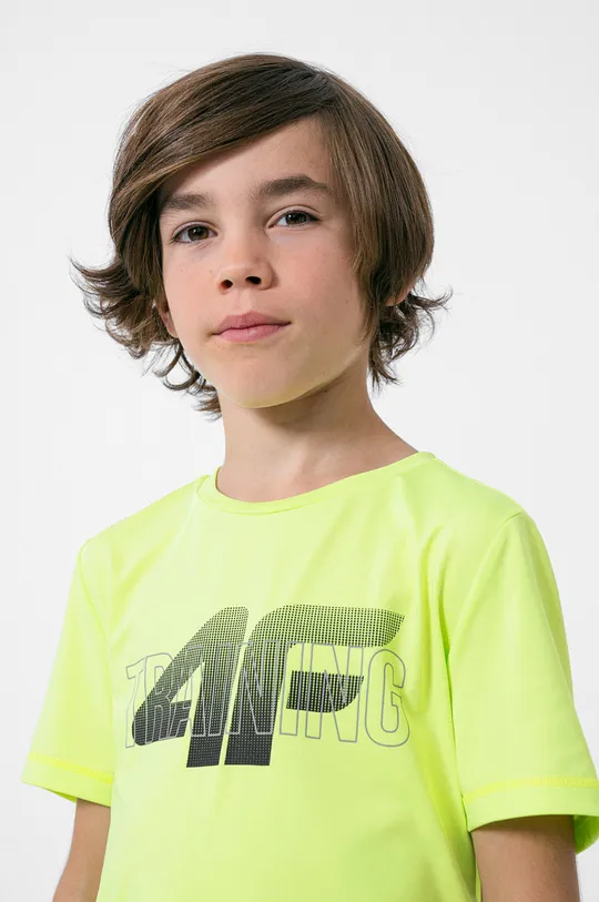 Detské bavlnené tričko 4F zelená