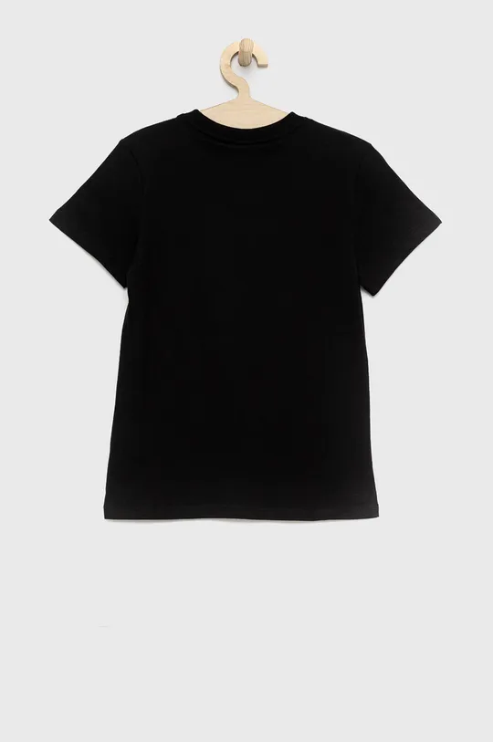Παιδικό βαμβακερό μπλουζάκι Kappa μαύρο