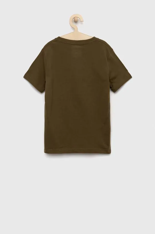 Παιδικό βαμβακερό μπλουζάκι Levi's πράσινο