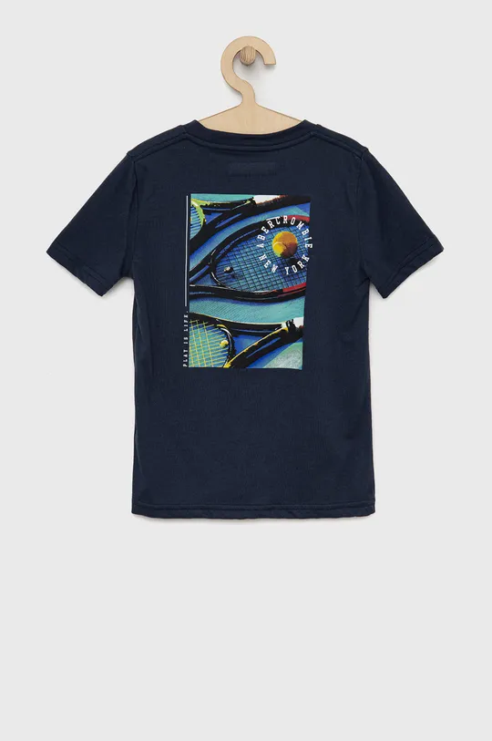 Παιδικό μπλουζάκι Abercrombie & Fitch σκούρο μπλε